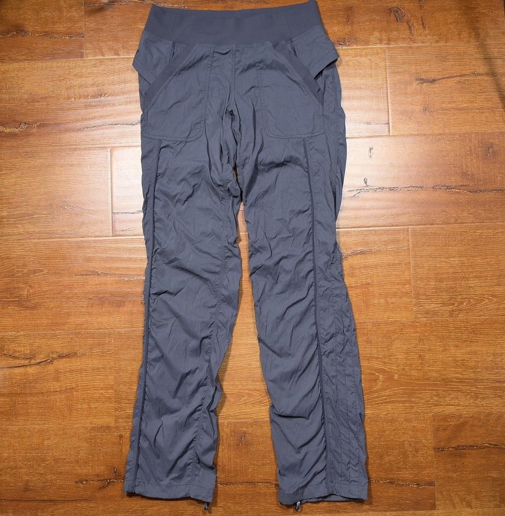 Lululemon Quick Step Pants Womens 6 28x33 Gray Ruched Cinch Performance Athletic